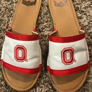 Ohio state sandals